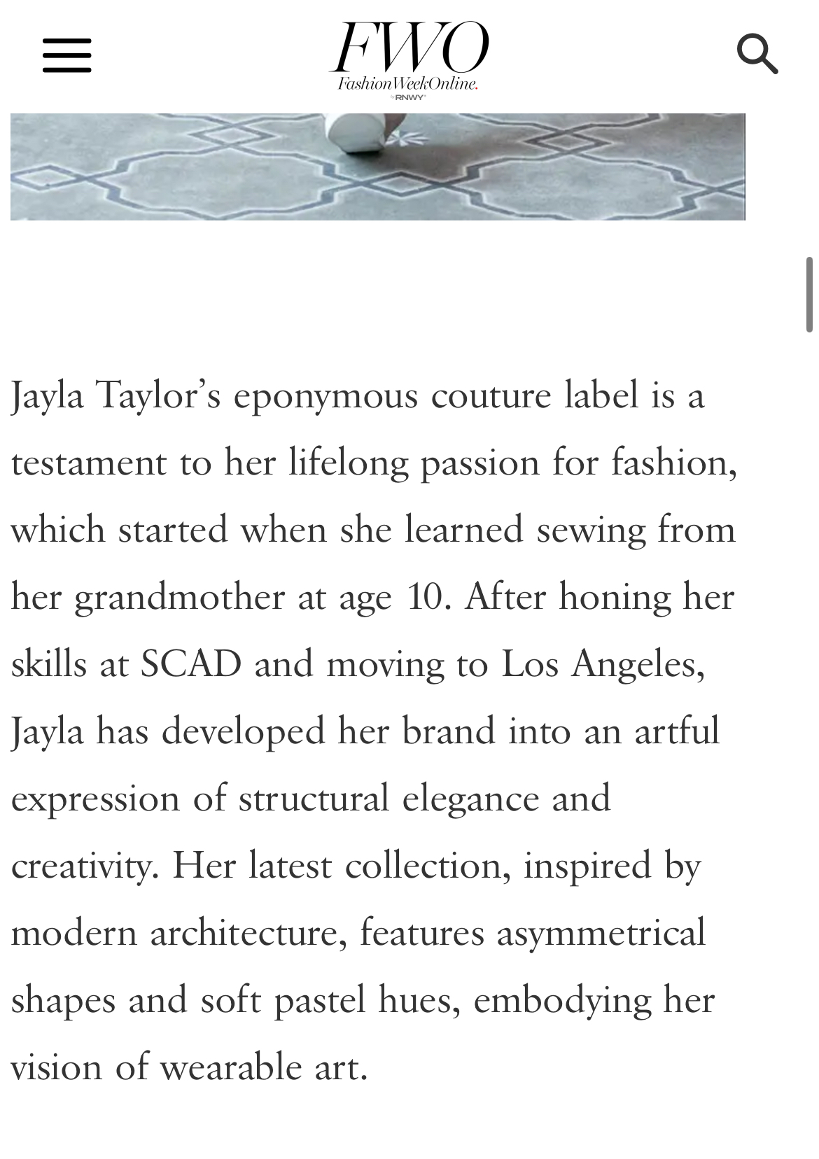 Paris Fashion Week 2024 Editorial
